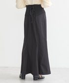 【アースミュージックアンドエコロジー/earth music&ecology】のサイドリブバックレースアップスカート Black|ID: prp329100004680203 ipo3291000000033806515