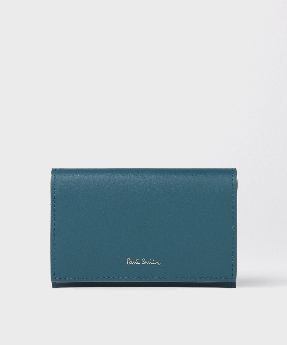 【ポール スミス/Paul Smith】のサプルレザー 名刺入れ インテリア・キッズ・メンズ・レディースファッション・服の通販 founy(ファニー) 　ファッション　Fashion　レディースファッション　Fashion for Women　ミニ財布・二つ折り財布　Wallets & Card Cases　カードケース/名刺入れ　Card Holders & Business Cases　財布　Wallet, Purse　ポケット　Pocket, Pocket Detail　エレガント 上品　Elegant　ブルーグリーン|ID: prp329100004680212 ipo3291000000033806548