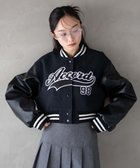 【ウィゴー/WEGO】のスタジアムロゴショートスタジャン ブラックその他|ID: prp329100004680226 ipo3291000000033806615