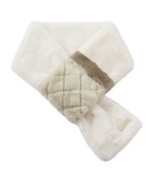 【ムーンバット/MOONBAT】のFURLA フェイクファーキルティングマフラー オフホワイト|ID: prp329100004680244 ipo3291000000035647104