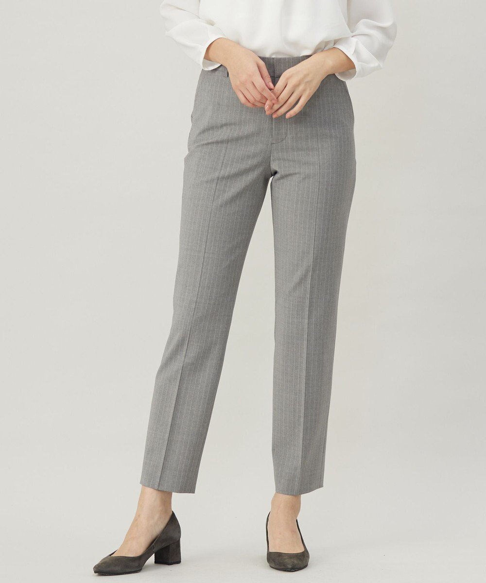 【ジェイ プレス/J.PRESS】の【セットアップ対応】BAHARIYE2 テーパード パンツ インテリア・キッズ・メンズ・レディースファッション・服の通販 founy(ファニー) ファッション Fashion レディースファッション Fashion for Women セットアップ Matching Sets レディースパンツ・ボトムス Pants & Trousers / Bottoms ジャケット Jacket, Outerwear ストライプ Stripe, Striped Pattern ストレッチ Stretch, Stretchy Fabric セットアップ Set-Up, Coordinated Outfit センター Center, Center Line テーパード Tapered, Tapered Pants ハンド Hand, Handmade ポケット Pocket, Pocket Detail A/W・秋冬 Autumn/Winter おすすめ Recommended / Our Picks エレガント 上品 Elegant ライトグレー系1|ID: prp329100004680248 ipo3291000000034212065