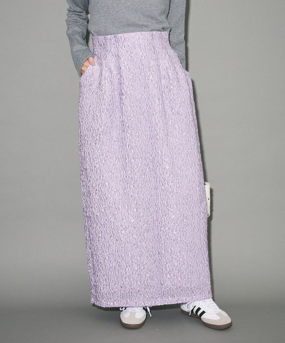 【グリーンパークス/Green Parks】のハイウエストコクーンスカート インテリア・キッズ・メンズ・レディースファッション・服の通販 founy(ファニー) 　ファッション　Fashion　レディースファッション　Fashion for Women　スカート　Skirts　おすすめ　Recommended / Our Picks　シャーリング　Shirring, Ruched　フィット　Fit, Slim Fit　ポケット　Pocket, Pocket Detail　ロング　Long, Long-Length　A/W・秋冬　Autumn/Winter　Purple|ID: prp329100004680260 ipo3291000000033806732