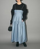 【グリーンパークス/Green Parks】のジャガードキャミワンピース 人気、トレンドファッション・服の通販 founy(ファニー) ファッション Fashion レディースファッション Fashion for Women ワンピース Dresses キャミソールワンピース Camisole Dresses おすすめ Recommended / Our Picks キャミソール Camisole, Spaghetti Strap Top コルセット Corset, Bustier ジャカード／ジャガード Jacquard, Woven Pattern フェミニン Feminine, Girly フレア Flare, Flared ポケット Pocket, Pocket Detail A/W・秋冬 Autumn/Winter thumbnail Flower Navy|ID: prp329100004680262 ipo3291000000033806739