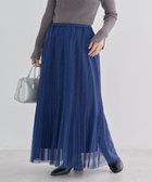 【グリーンパークス/Green Parks】のラメチュールプリーツスカート Blue|ID: prp329100004680270 ipo3291000000033806765