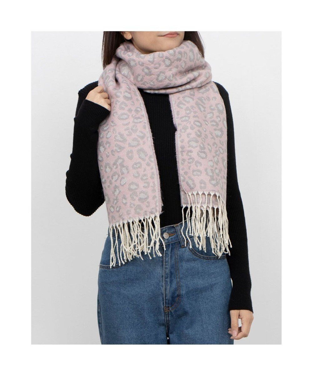 【アンビリオン/UNBILLION】のカシュネ cache nez / ヒョウ柄ジャカードストール インテリア・キッズ・メンズ・レディースファッション・服の通販 founy(ファニー) 　ファッション　Fashion　レディースファッション　Fashion for Women　アクセサリー　Fashion Accessories　ギフト プレゼント　Gift / Present　クリスマス X'mas　Christmas / X'mas　ショール　Shawl, Wrap　ジャカード／ジャガード　Jacquard, Woven Pattern　スカーフ　Scarf, Neckwear　ストール　Stole, Wrap　スヌード　Snood, Infinity Scarf　トレンド　Trend, Trending Now　ハンド　Hand, Handmade　ヒョウ　Leopard, Animal Print　マフラー　Scarf, Muffler　モチーフ　Motif, Design Theme　再入荷　Restock / Back in Stock　夏　Summer　帽子　Hat, Headwear　S/S・春夏　SS, Spring/Summer, Warm Season　A/W・秋冬　Autumn/Winter　防寒　Cold Protection, Winter-Ready　ピンク|ID: prp329100004680274 ipo3291000000033806779