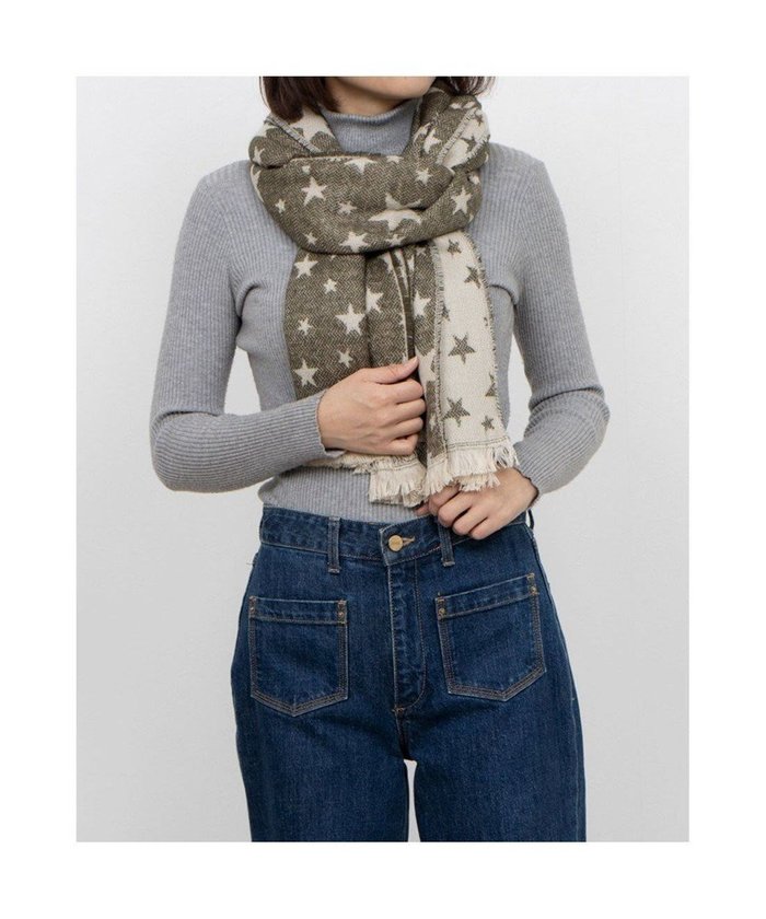 【アンビリオン/UNBILLION】のカシュネ cache nez / 星柄ジャカードストール インテリア・キッズ・メンズ・レディースファッション・服の通販 founy(ファニー) https://founy.com/ ファッション Fashion レディースファッション Fashion for Women アクセサリー Fashion Accessories ショール Shawl, Wrap ジャカード/ジャガード Jacquard, Woven Pattern スカーフ Scarf, Neckwear ストール Stole, Wrap スヌード Snood, Infinity Scarf ハンド Hand, Handmade 帽子 Hat, Headwear 防寒 Cold Protection, Winter-Ready マフラー Scarf, Muffler モチーフ Motif, Design Theme リバーシブル Reversible, Two-Sided A/W・秋冬 Autumn/Winter S/S・春夏 SS, Spring/Summer, Warm Season 再入荷 Restock / Back in Stock 夏 Summer クリスマス X'mas Christmas / X'mas ギフト プレゼント Gift / Present |ID: prp329100004680276 ipo3291000000034556248