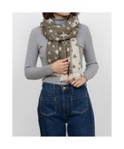 【アンビリオン/UNBILLION】のカシュネ cache nez / 星柄ジャカードストール カーキ|ID: prp329100004680276 ipo3291000000034556249