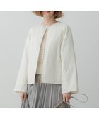 【23区/NIJYUSANKU】の【23区×Oggiコラボ /撥水加工】中綿 パディングタフタ ジャケット アイボリー系|ID: prp329100004680287 ipo3291000000033806814