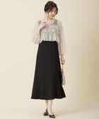 【エニィ スィス/any SiS】の【Lily Calin】チュールフリルトップス×ドレスセット ブラック×アイボリー|ID: prp329100004680293 ipo3291000000034282271