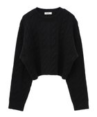 【アースミュージックアンドエコロジー/earth music&ecology】のケーブルニットプルオーバー 人気、トレンドファッション・服の通販 founy(ファニー) ファッション Fashion レディースファッション Fashion for Women トップス・カットソー Cut & Sew Tops ニット Knit Tops & Sweaters カジュアルプルオーバー・ニットトップス Pullovers & Knit Tops / Casual Pullovers おすすめ Recommended / Our Picks クロップド Cropped, Short Length コンパクト Compact, Small Size セーター Sweater, Knitwear トレンド Trend, Trending Now フォルム Silhouette, Form ポケット Pocket, Pocket Detail A/W・秋冬 Autumn/Winter thumbnail Black|ID: prp329100004680295 ipo3291000000034270195