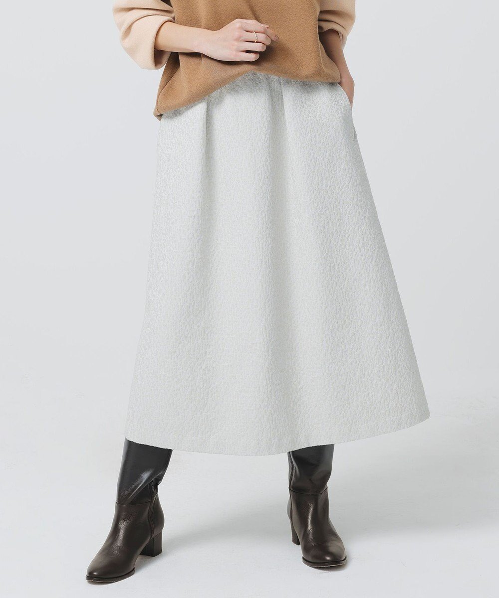 【自由区/JIYU-KU】の【洗える】スノージャガード スカート 人気、トレンドファッション・服の通販 founy(ファニー) 　ファッション　Fashion　レディースファッション　Fashion for Women　スカート　Skirts　エレガント 上品　Elegant　サテン　Satin, Glossy Fabric　ストレッチ　Stretch, Stretchy Fabric　ダウン　Down, Puffer　トレンド　Trend, Trending Now　フレア　Flare, Flared　洗える　Machine Washable　A/W・秋冬　Autumn/Winter　 other-1|ID: prp329100004680309 ipo3291000000033806889
