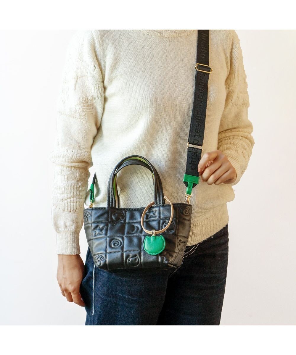 【ツモリチサト キャリー/tsumori chisato CARRY】のネコキルティング ショルダーバッグ 2way ミニバッグ ハンドバッグ インテリア・キッズ・メンズ・レディースファッション・服の通販 founy(ファニー) ファッション Fashion レディースファッション Fashion for Women バッグ Bags キルティング Quilted, Quilting チャーム Charm, Pendant ネコ Cat, Feline Motif ポケット Pocket, Pocket Detail マグネット Magnet, Magnetic Closure ブラック|ID: prp329100004680312 ipo3291000000033806898