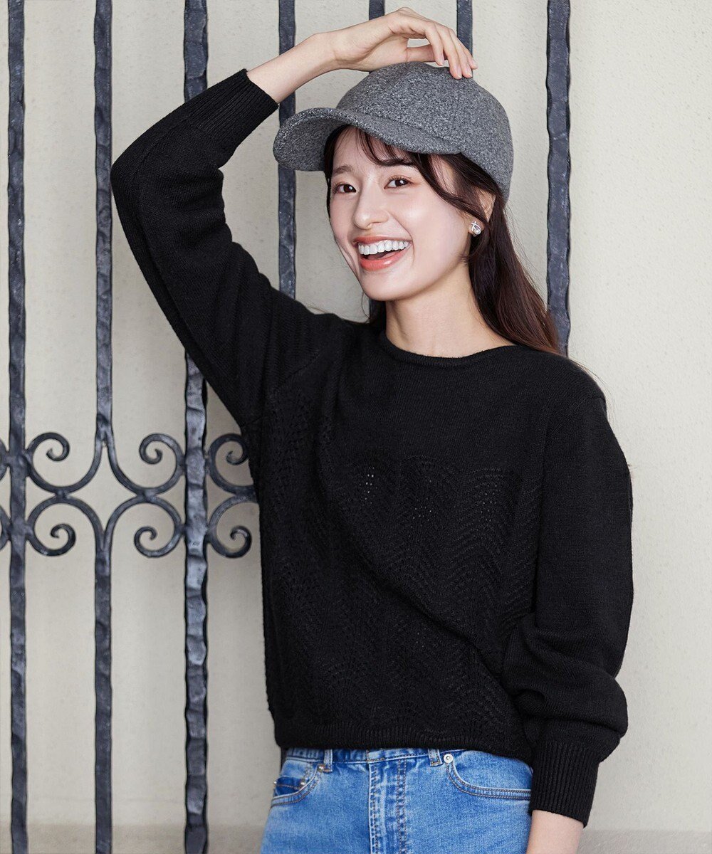 【ティアクラッセ/Tiaclasse】の【洗える】ウェーブ編みニットプルオーバー インテリア・キッズ・メンズ・レディースファッション・服の通販 founy(ファニー) ファッション Fashion レディースファッション Fashion for Women トップス・カットソー Cut & Sew Tops ニット Knit Tops & Sweaters カジュアルプルオーバー・ニットトップス Pullovers & Knit Tops / Casual Pullovers ウェーブ Wavy Pattern 春 Spring 洗える Machine Washable 秋 Autumn カーディガン Cardigan, Knitwear コンパクト Compact, Small Size シンプル Simple, Minimal スリーブ Sleeve, Long Sleeve / Short Sleeve セーター Sweater, Knitwear トレンド Trend, Trending Now 長袖 Long Sleeve, Full Sleeve ビスチェ Bustier, Corset Top ポケット Pocket, Pocket Detail ラウンド Round, Round Neck リブニット Rib Knit, Ribbed Knit 冬 Winter / This Winter A/W・秋冬 Autumn/Winter 再入荷 Restock / Back in Stock おすすめ Recommended / Our Picks 新作・新入荷 New Arrivals / New In ビジネス 仕事 通勤 Business / Work / Commuting ブラック|ID: prp329100004680315 ipo3291000000033806908