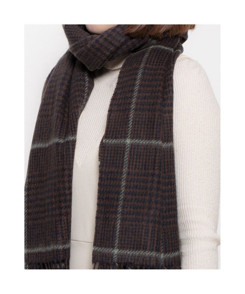 【アンビリオン/UNBILLION】のカシュネ cache nez / ウールチェックストール インテリア・キッズ・メンズ・レディースファッション・服の通販 founy(ファニー) 　ファッション　Fashion　レディースファッション　Fashion for Women　アクセサリー　Fashion Accessories　ギフト プレゼント　Gift / Present　クリスマス X'mas　Christmas / X'mas　ショール　Shawl, Wrap　スカーフ　Scarf, Neckwear　ストール　Stole, Wrap　スヌード　Snood, Infinity Scarf　ハンド　Hand, Handmade　マフラー　Scarf, Muffler　モチーフ　Motif, Design Theme　再入荷　Restock / Back in Stock　夏　Summer　帽子　Hat, Headwear　S/S・春夏　SS, Spring/Summer, Warm Season　A/W・秋冬　Autumn/Winter　防寒　Cold Protection, Winter-Ready　ブラウン|ID: prp329100004680319 ipo3291000000033806926