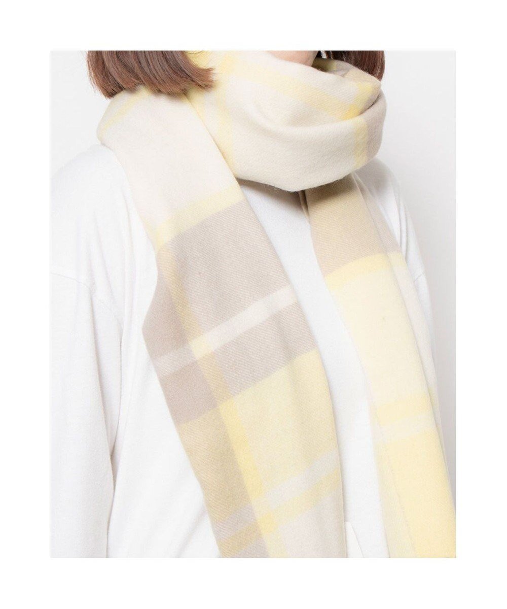 【アンビリオン/UNBILLION】のカシュネ cache nez / ウールチェックストール インテリア・キッズ・メンズ・レディースファッション・服の通販 founy(ファニー) 　ファッション　Fashion　レディースファッション　Fashion for Women　アクセサリー　Fashion Accessories　ギフト プレゼント　Gift / Present　クリスマス X'mas　Christmas / X'mas　ショール　Shawl, Wrap　スカーフ　Scarf, Neckwear　ストール　Stole, Wrap　スヌード　Snood, Infinity Scarf　ハンド　Hand, Handmade　マフラー　Scarf, Muffler　モチーフ　Motif, Design Theme　再入荷　Restock / Back in Stock　夏　Summer　帽子　Hat, Headwear　S/S・春夏　SS, Spring/Summer, Warm Season　A/W・秋冬　Autumn/Winter　防寒　Cold Protection, Winter-Ready　イエロー|ID: prp329100004680319 ipo3291000000035546632