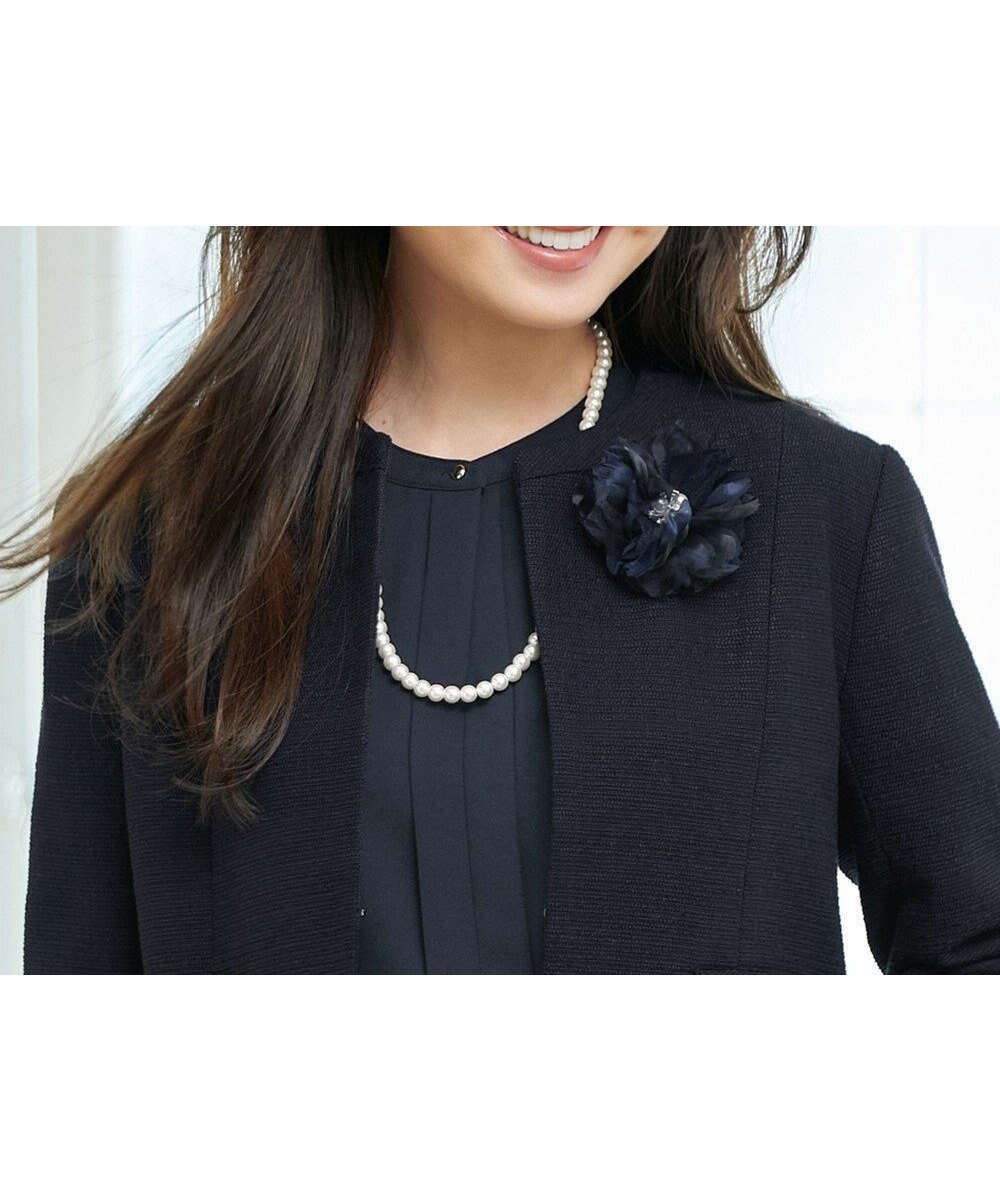 【エニー/ANY】のパールフラワーコサージュ インテリア・キッズ・メンズ・レディースファッション・服の通販 founy(ファニー) 　ファッション　Fashion　レディースファッション　Fashion for Women　アクセサリー　Fashion Accessories　パール　Pearl, Pearl Accent　ブローチ　Brooch, Pin Brooch　再入荷　Restock / Back in Stock　セレモニー　Ceremony　ネイビー|ID: prp329100004680327 ipo3291000000034282380