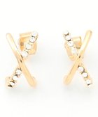 【エニー/ANY】の【WEB限定】クロスフープピアス(両耳用) ライトゴールド|ID: prp329100004680334 ipo3291000000034282433