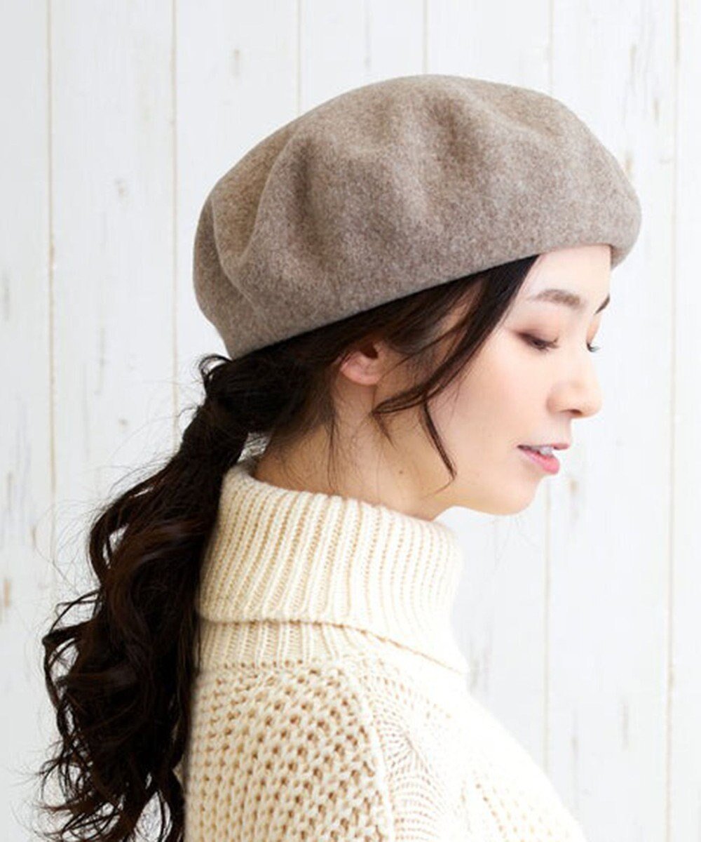 【アトレナ/ATRENA】のメリノウールバスクベレー インテリア・キッズ・メンズ・レディースファッション・服の通販 founy(ファニー) ファッション Fashion レディースファッション Fashion for Women キャップ&ハット Hats & Caps クラウン Crown, Royal Motif ベーシック Basic, Essential 帽子 Hat, Headwear A/W・秋冬 Autumn/Winter グレージュ|ID: prp329100004680342 ipo3291000000034609243