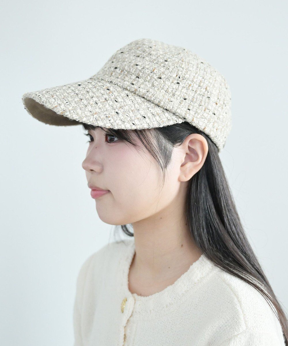 【アトレナ/ATRENA】のFANCYロングブリムキャップ インテリア・キッズ・メンズ・レディースファッション・服の通販 founy(ファニー) ファッション Fashion レディースファッション Fashion for Women キャップ&ハット Hats & Caps おすすめ Recommended / Our Picks キャップ Cap, Baseball Cap ツイード Twill, Twill Weave 帽子 Hat, Headwear A/W・秋冬 Autumn/Winter グレージュ|ID: prp329100004680346 ipo3291000000033807020
