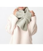 【ムーンバット/MOONBAT】の【WEB限定ラッピング袋付】PAUL JOE ACCESSOIRES フェイクファービッグリボンマフラー ライトグレー|ID: prp329100004680349 ipo3291000000035604173