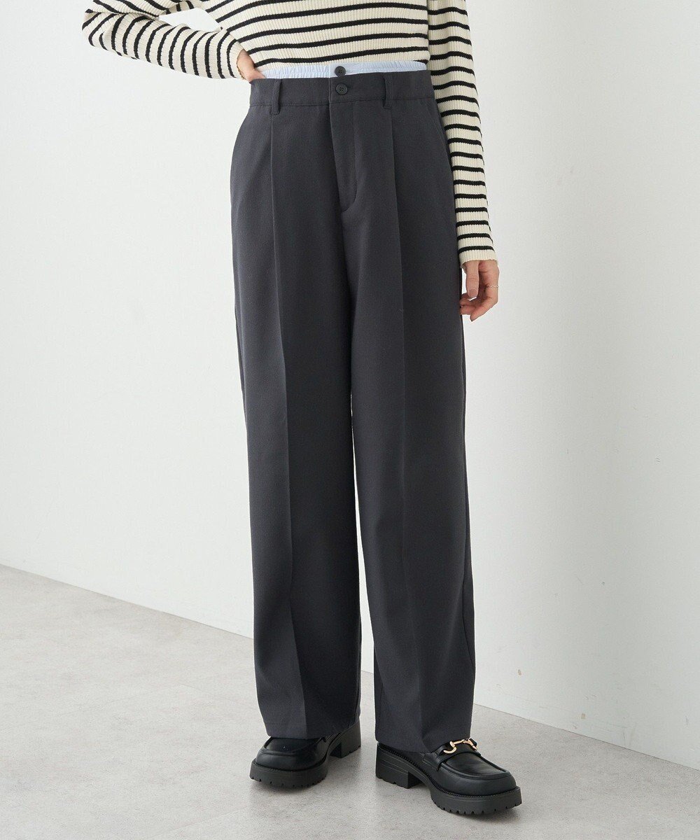 【アースミュージックアンドエコロジー/earth music&ecology】のダブルウエストデザインパンツ 人気、トレンドファッション・服の通販 founy(ファニー) 　ファッション　Fashion　レディースファッション　Fashion for Women　パンツ　Pants & Trousers　おすすめ　Recommended / Our Picks　シンプル　Simple, Minimal　センター　Center, Center Line　チェック　Check, Plaid, Tartan　トレンド　Trend, Trending Now　ボトム　Bottoms, Lower Wear　ポケット　Pocket, Pocket Detail　ロング　Long, Long-Length　ワイド　Wide, Wide Fit　A/W・秋冬　Autumn/Winter　 other-1|ID: prp329100004680355 ipo3291000000033807057