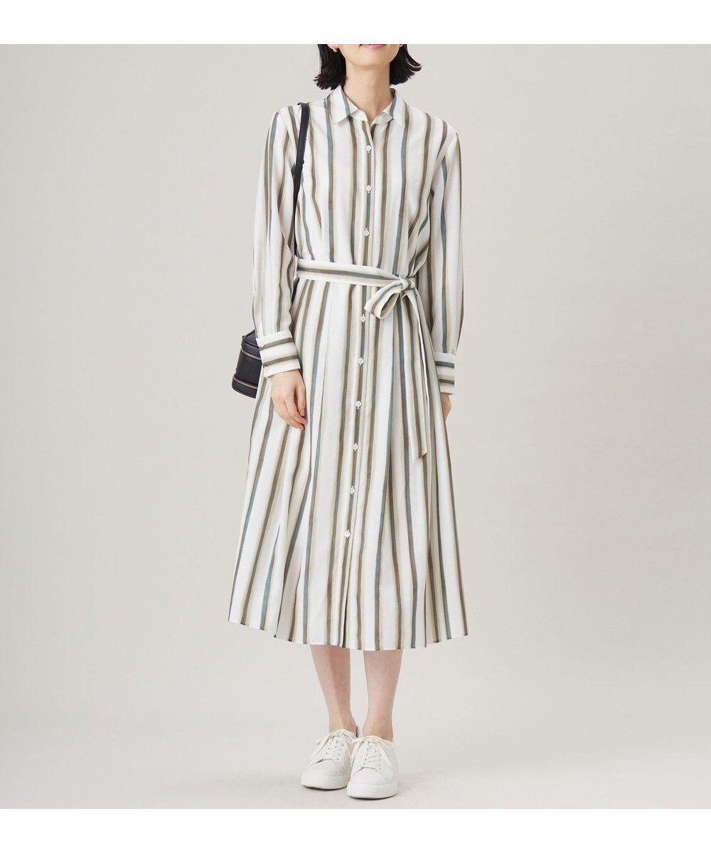 【自由区/JIYU-KU】の【カタログ掲載・洗える】ストライププリント ワンピース 人気、トレンドファッション・服の通販 founy(ファニー) ファッション Fashion レディースファッション Fashion for Women ワンピース Dresses シャツワンピース / 1枚で着映えコーデ Shirt Dresses ストライプ Stripe, Striped Pattern ハンド Hand, Handmade プリント Print, Printed Pattern ランダム Random, Irregular 夏 Summer 春 Spring S/S・春夏 SS, Spring/Summer, Warm Season 洗える Machine Washable other-1|ID: prp329100004680356 ipo3291000000033807061