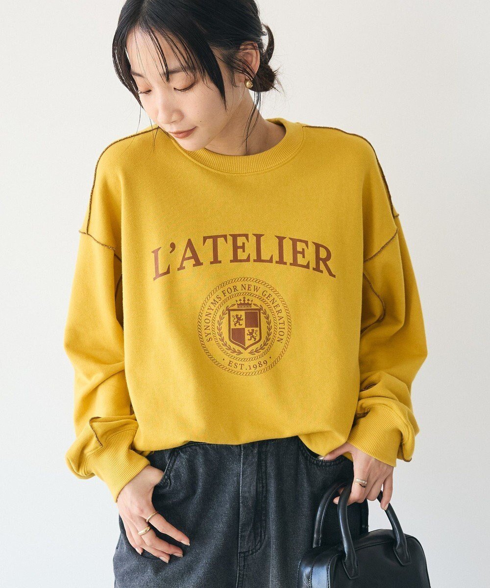 【クラフトスタンダードブティック/CRAFT STANDARD BOUTIQUE】の配色ロゴメロープルオーバー インテリア・キッズ・メンズ・レディースファッション・服の通販 founy(ファニー) 　ファッション　Fashion　レディースファッション　Fashion for Women　トップス・カットソー　Cut & Sew Tops　シャツ・ブラウス・オフィスカジュアル　Elegant Blouses & Button-Ups　ロングTシャツ・Tシャツ　Longline T-Shirts & Tees　カジュアルプルオーバー・ニットトップス　Pullovers & Knit Tops / Casual Pullovers　カットソー・ベーシックTシャツ　Cut-and-Sewn Tops / Stretch Tees & Basics　カットソー　Cut and Sewn Top　シンプル　Simple, Minimal　スウェット / スエット　Sweatshirt, Sweatwear　定番　Standard, Basic Item　フロント　Front, Front Design　プリント　Print, Printed Pattern　ポケット　Pocket, Pocket Detail　リメイク　Remake, Reconstructed　ロング　Long, Long-Length　冬　Winter / This Winter　A/W・秋冬　Autumn/Winter　おすすめ　Recommended / Our Picks　2024年　2024　エレガント 上品　Elegant　2024-2025秋冬・A/W　Autumn/Winter 2024–25 AW24–25　Mustard|ID: prp329100004680357 ipo3291000000033807068