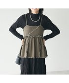 【クラフトスタンダードブティック/CRAFT STANDARD BOUTIQUE】の配色メローキャミトップス Khaki|ID: prp329100004680358 ipo3291000000033807074