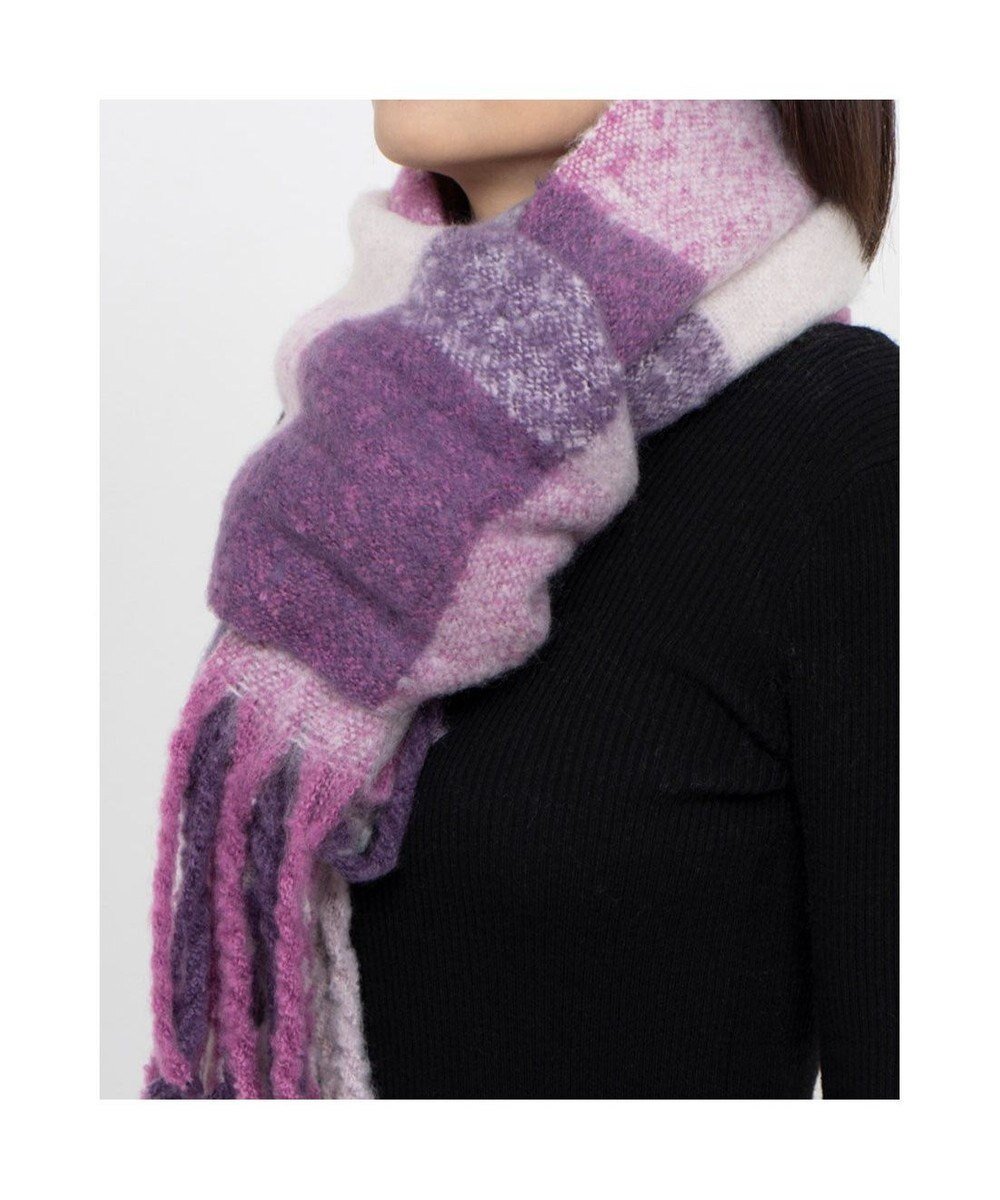 【アンビリオン/UNBILLION】のカシュネ cache nez / リサイクルポリブロックチェックストール インテリア・キッズ・メンズ・レディースファッション・服の通販 founy(ファニー) ファッション Fashion レディースファッション Fashion for Women アクセサリー Fashion Accessories ギフト プレゼント Gift / Present クリスマス X'mas Christmas / X'mas ショール Shawl, Wrap スカーフ Scarf, Neckwear ストール Stole, Wrap スヌード Snood, Infinity Scarf チェック Check, Plaid, Tartan ハンド Hand, Handmade フリンジ Fringe, Tassel ブロック Block, Solid Block Pattern マフラー Scarf, Muffler モチーフ Motif, Design Theme 再入荷 Restock / Back in Stock 夏 Summer 帽子 Hat, Headwear S/S・春夏 SS, Spring/Summer, Warm Season A/W・秋冬 Autumn/Winter 防寒 Cold Protection, Winter-Ready パープル|ID: prp329100004680368 ipo3291000000035574019
