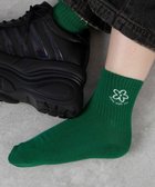 【ウィゴー/WEGO】の底パイル刺繍デザインソックス(丈14㎝) 人気、トレンドファッション・服の通販 founy(ファニー) ファッション Fashion レディースファッション Fashion for Women ソックス&靴下 Socks & Hosiery レッグウェア・ストッキング Legwear & Hosiery クッション Cushion, Throw Pillow スマホ Smartphone, Mobile Device ソックス Socks, Hosiery ワンポイント One Point, Statement Accent thumbnail グリーン|ID: prp329100004680371 ipo3291000000033807128