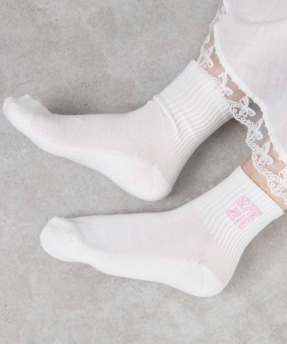 【ウィゴー/WEGO】の底パイル刺繍デザインソックス(丈14㎝) インテリア・キッズ・メンズ・レディースファッション・服の通販 founy(ファニー) ファッション Fashion レディースファッション Fashion for Women ソックス&靴下 Socks & Hosiery レッグウェア・ストッキング Legwear & Hosiery クッション Cushion, Throw Pillow スマホ Smartphone, Mobile Device ソックス Socks, Hosiery ワンポイント One Point, Statement Accent ホワイト|ID: prp329100004680371 ipo3291000000033807129