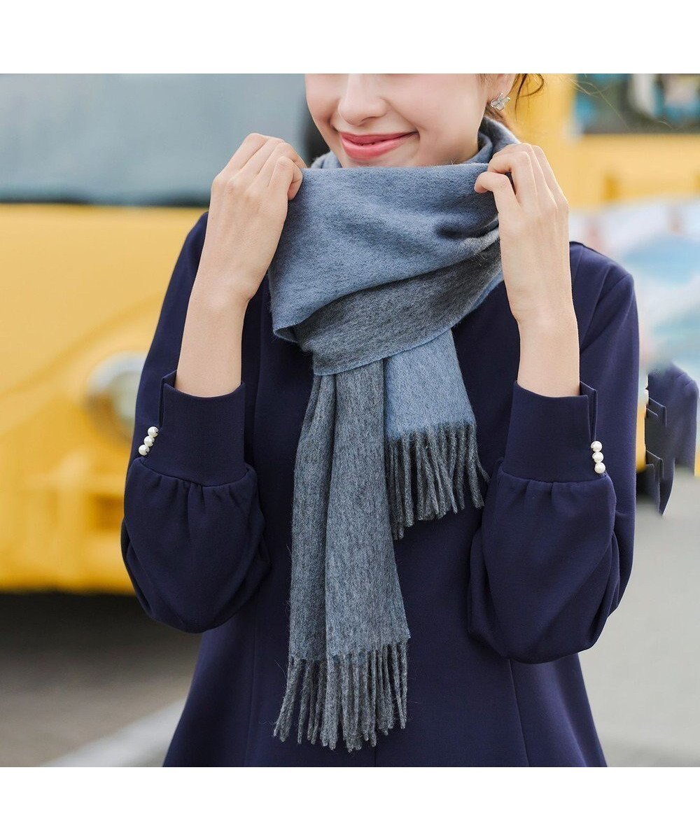 【ティアクラッセ/Tiaclasse】の【ウール100%】リバーシブルマフラー インテリア・キッズ・メンズ・レディースファッション・服の通販 founy(ファニー) ファッション Fashion レディースファッション Fashion for Women マフラー・スヌード / 冬小物の定番 Scarves & Mufflers おすすめ Recommended / Our Picks コンパクト Compact, Small Size スヌード Snood, Infinity Scarf スーツ Suit, Formalwear ベーシック Basic, Essential マフラー Scarf, Muffler リバーシブル Reversible, Two-Sided エレガント 上品 Elegant A/W・秋冬 Autumn/Winter ブルー|ID: prp329100004680380 ipo3291000000033807165