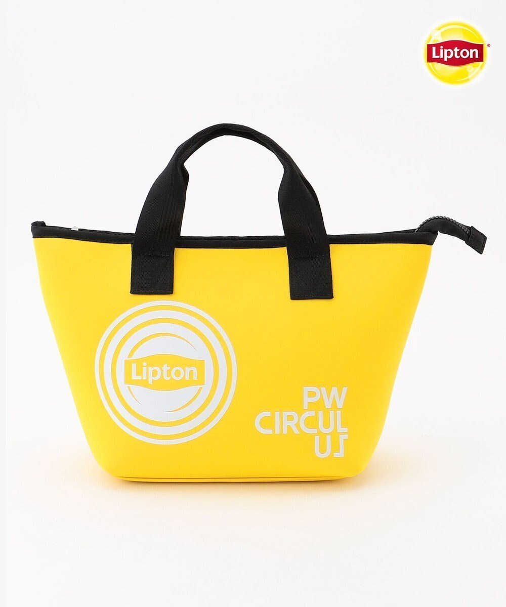 【ピーダブリュサーキュラス/PW CIRCULUS】の【UNISEX】リプトンコラボ カートバック ゴルフ インテリア・キッズ・メンズ・レディースファッション・服の通販 founy(ファニー) 　ファッション　Fashion　レディースファッション　Fashion for Women　バッグ　Bags　イエロー　Yellow　クッション　Cushion, Throw Pillow　コラボ　Collaboration, Collab　ストレッチ　Stretch, Stretchy Fabric　人気　Popular, Best Seller　プリント　Print, Printed Pattern　ポーチ　Pouch, Small Case　マーブル　Marble, Marble Pattern　メッシュ　Mesh, Net Fabric　モチーフ　Motif, Design Theme　ユニセックス　Unisex, Genderless　ラウンド　Round, Round Neck　冬　Winter / This Winter　ゴルフ　Golf　イエロー系|ID: prp329100004680382 ipo3291000000033807171