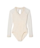 【チャコット/Chacott】の◎【Nela ライン】ロングスリーブレオタード 人気、トレンドファッション・服の通販 founy(ファニー) ファッション Fashion レディースファッション Fashion for Women クリスマス X'mas Christmas / X'mas コレクション Collection, Seasonal Line スリーブ Sleeve, Long Sleeve / Short Sleeve デコルテ Décolleté, Neckline ベルベット Velvet, Velvety ベロア Velour, Soft Velvet ロング Long, Long-Length ワッシャー Washer, Crinkled Finish エレガント 上品 Elegant thumbnail オフホワイト|ID: prp329100004680390 ipo3291000000033807198