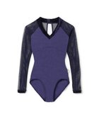 【チャコット/Chacott】の◎【Nela ライン】ロングスリーブレオタード 人気、トレンドファッション・服の通販 founy(ファニー) ファッション Fashion レディースファッション Fashion for Women クリスマス X'mas Christmas / X'mas コレクション Collection, Seasonal Line スリーブ Sleeve, Long Sleeve / Short Sleeve デコルテ Décolleté, Neckline ベルベット Velvet, Velvety ベロア Velour, Soft Velvet ロング Long, Long-Length ワッシャー Washer, Crinkled Finish エレガント 上品 Elegant thumbnail ネイビー|ID: prp329100004680390 ipo3291000000033807199