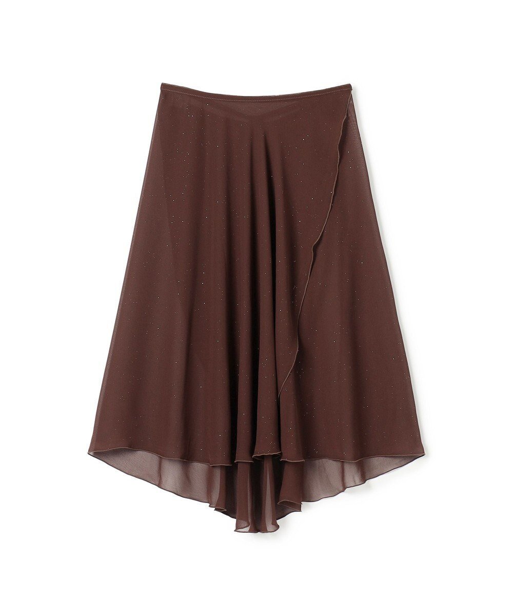 【チャコット/Chacott】の◎【Nela ライン】巻きスカート インテリア・キッズ・メンズ・レディースファッション・服の通販 founy(ファニー) 　ファッション　Fashion　レディースファッション　Fashion for Women　スカート　Skirts　シフォン　Chiffon, Lightweight Fabric　フレア　Flare, Flared　プリント　Print, Printed Pattern　エレガント 上品　Elegant　ブラウン|ID: prp329100004680394 ipo3291000000033807214