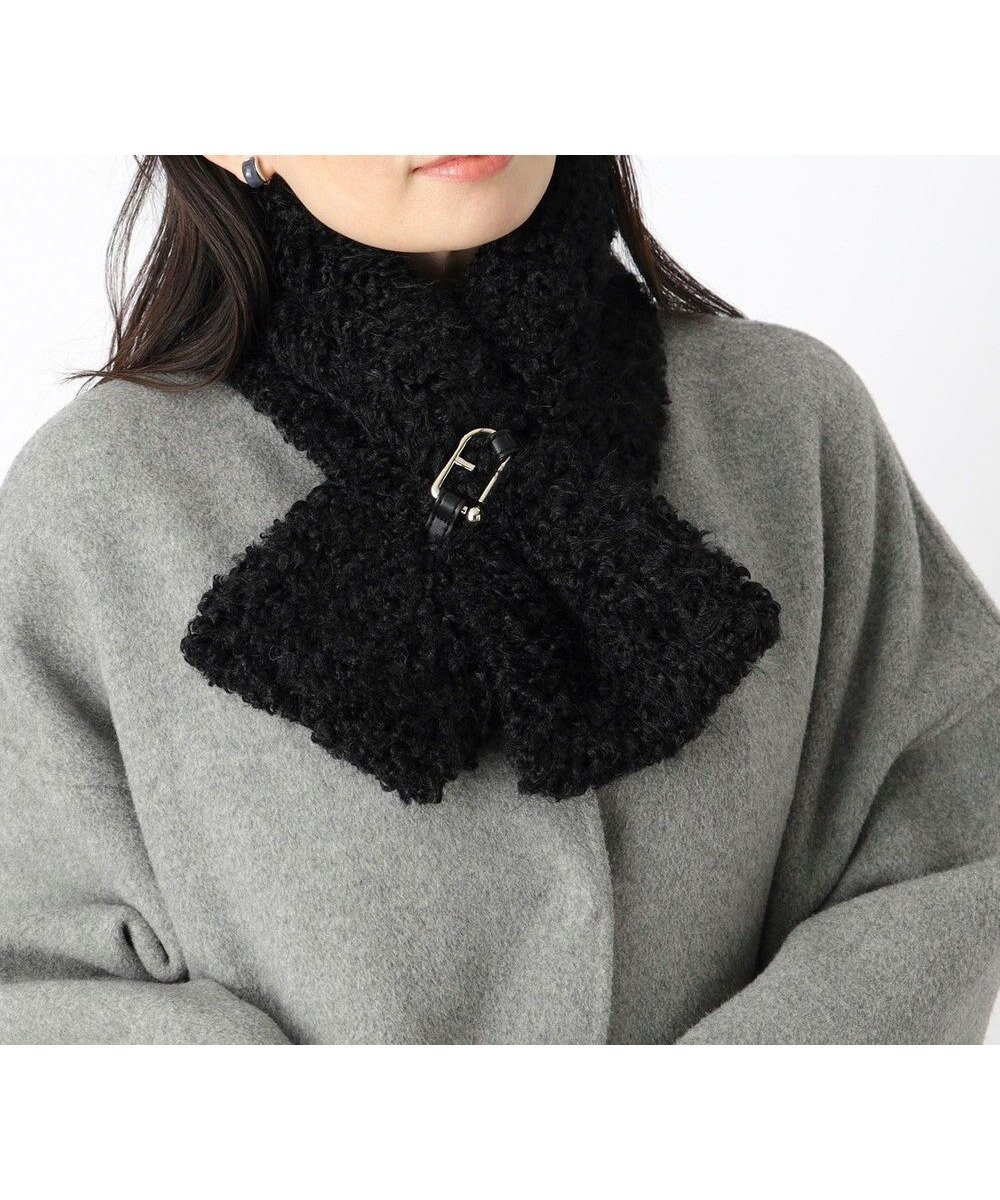【ムーンバット/MOONBAT】のFURULA プードルファーマフラー インテリア・キッズ・メンズ・レディースファッション・服の通販 founy(ファニー) 　ファッション　Fashion　レディースファッション　Fashion for Women　マフラー・スヌード / 冬小物の定番　Scarves & Mufflers　イタリア　Italy　エレガント 上品　Elegant　コレクション　Collection, Seasonal Line　スヌード　Snood, Infinity Scarf　パターン　Pattern, Design Print　防寒　Cold Protection, Winter-Ready　マフラー　Scarf, Muffler　A/W・秋冬　Autumn/Winter　ブラック|ID: prp329100004680408 ipo3291000000033807267