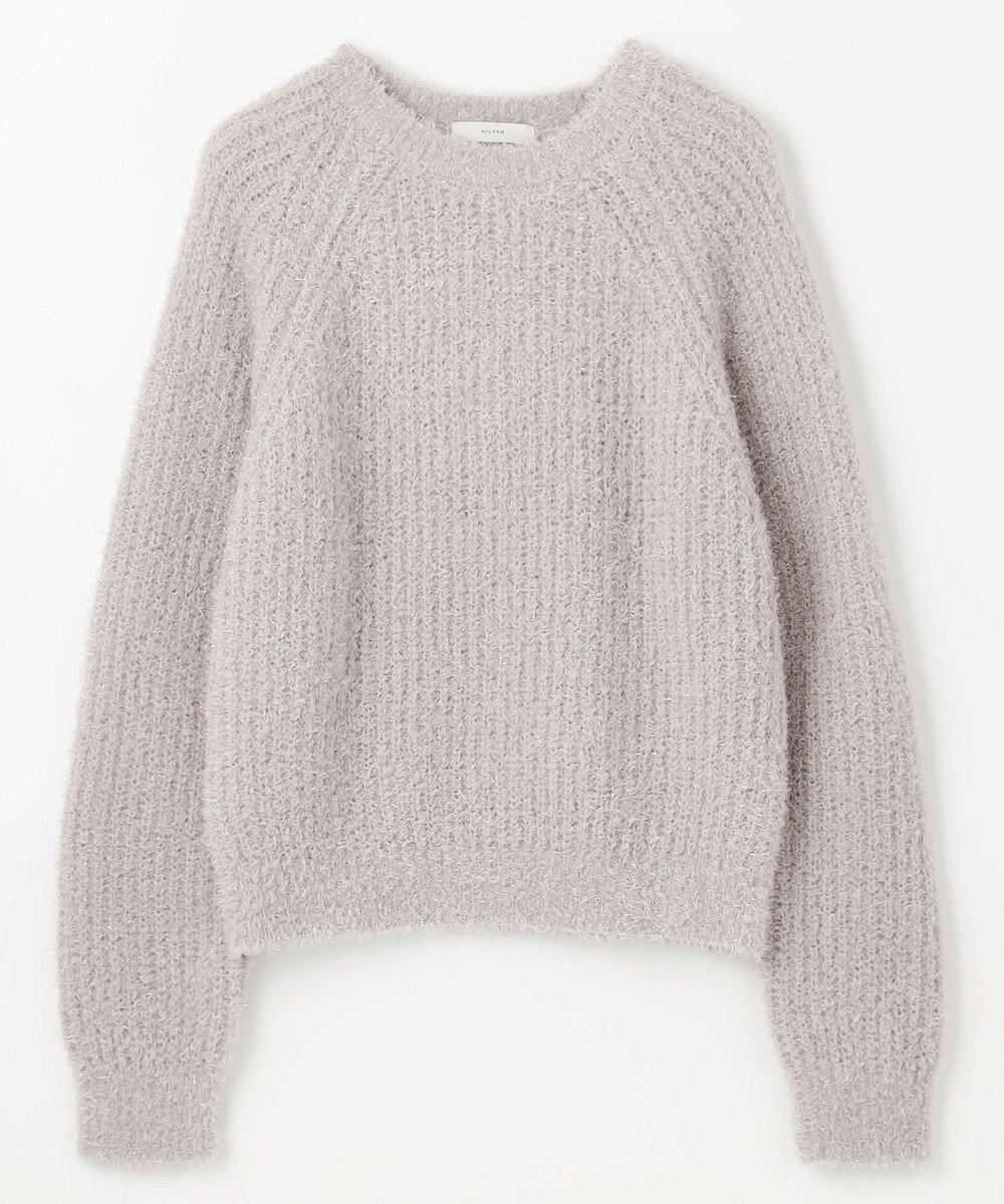 【エニー/ANY】のカーリーファンシーニット インテリア・キッズ・メンズ・レディースファッション・服の通販 founy(ファニー) 　ファッション　Fashion　レディースファッション　Fashion for Women　トップス・カットソー　Cut & Sew Tops　ニット　Knit Tops & Sweaters　おすすめ　Recommended / Our Picks　インナー　Innerwear　コンパクト　Compact, Small Size　セーター　Sweater, Knitwear　デニム　Denim, Jeans Material　バランス　Balance, Style Balance　エレガント 上品　Elegant　畦　Ribbed Knit　A/W・秋冬　Autumn/Winter　グレージュ|ID: prp329100004680411 ipo3291000000033807278