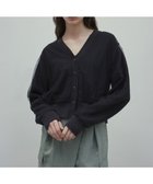 【ベイジ,/BEIGE,】の【洗える・GISELe 4月号掲載】MYRTLE / チュールレイヤードカーディガン Slate|ID: prp329100004680419 ipo3291000000033807309