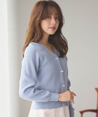 【フェルゥ/Feroux】の【洗える】リボン釦 カーディガンデザインニット 人気、トレンドファッション・服の通販 founy(ファニー) ファッション Fashion レディースファッション Fashion for Women トップス・カットソー Cut & Sew Tops ニット Knit Tops & Sweaters カーディガン・羽織り Layered Style Cardigans カーディガン Cardigan, Knitwear ストーン Stone, Gem-Like パール Pearl, Pearl Accent リボン Ribbon, Bow ロング Long, Long-Length 洗える Machine Washable A/W・秋冬 Autumn/Winter thumbnail ブルー系|ID: prp329100004680420 ipo3291000000033807314