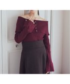 【アースミュージックアンドエコロジー/earth music&ecology】の2Wayオフショルニットプルオーバー 人気、トレンドファッション・服の通販 founy(ファニー) ファッション Fashion レディースファッション Fashion for Women トップス・カットソー Cut & Sew Tops ニット Knit Tops & Sweaters カジュアルプルオーバー・ニットトップス Pullovers & Knit Tops / Casual Pullovers スリーブ Sleeve, Long Sleeve / Short Sleeve セーター Sweater, Knitwear パール Pearl, Pearl Accent ポケット Pocket, Pocket Detail A/W・秋冬 Autumn/Winter thumbnail Red|ID: prp329100004680437 ipo3291000000033807380