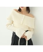 【アースミュージックアンドエコロジー/earth music&ecology】の2Wayオフショルニットプルオーバー 人気、トレンドファッション・服の通販 founy(ファニー) ファッション Fashion レディースファッション Fashion for Women トップス・カットソー Cut & Sew Tops ニット Knit Tops & Sweaters カジュアルプルオーバー・ニットトップス Pullovers & Knit Tops / Casual Pullovers スリーブ Sleeve, Long Sleeve / Short Sleeve セーター Sweater, Knitwear パール Pearl, Pearl Accent ポケット Pocket, Pocket Detail A/W・秋冬 Autumn/Winter thumbnail Ivory|ID: prp329100004680437 ipo3291000000033807381