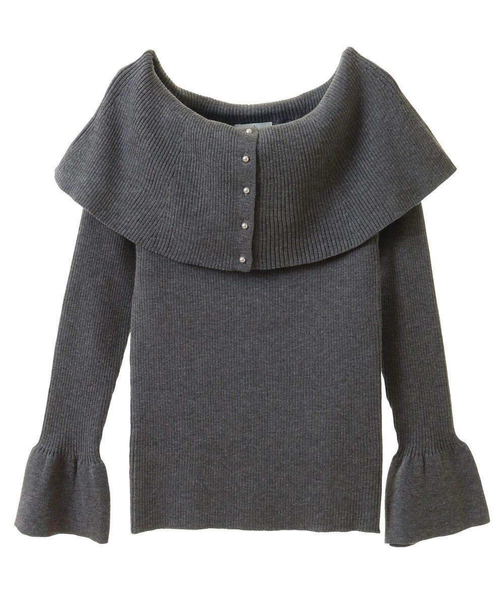 【アースミュージックアンドエコロジー/earth music&ecology】の2Wayオフショルニットプルオーバー インテリア・キッズ・メンズ・レディースファッション・服の通販 founy(ファニー) ファッション Fashion レディースファッション Fashion for Women トップス・カットソー Cut & Sew Tops ニット Knit Tops & Sweaters カジュアルプルオーバー・ニットトップス Pullovers & Knit Tops / Casual Pullovers スリーブ Sleeve, Long Sleeve / Short Sleeve セーター Sweater, Knitwear パール Pearl, Pearl Accent ポケット Pocket, Pocket Detail A/W・秋冬 Autumn/Winter Gray Mixture|ID: prp329100004680437 ipo3291000000033807382