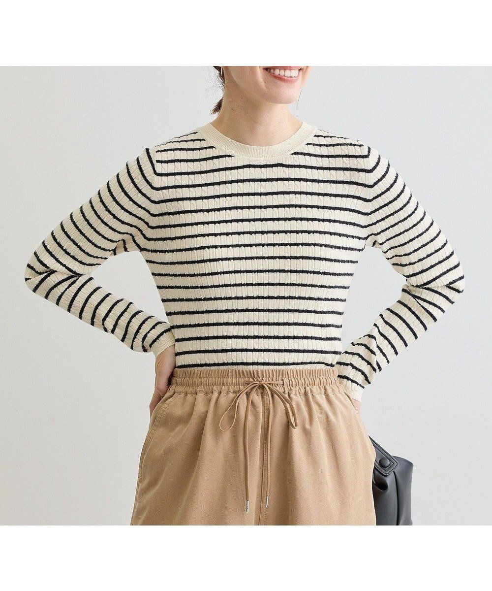 【グリーンパークス/Green Parks】のプチケーブルクルーネックニットプルオーバー インテリア・キッズ・メンズ・レディースファッション・服の通販 founy(ファニー) ファッション Fashion レディースファッション Fashion for Women トップス・カットソー Cut & Sew Tops ニット Knit Tops & Sweaters カジュアルプルオーバー・ニットトップス Pullovers & Knit Tops / Casual Pullovers おすすめ Recommended / Our Picks インナー Innerwear ジャケット Jacket, Outerwear セーター Sweater, Knitwear フィット Fit, Slim Fit ポケット Pocket, Pocket Detail エレガント 上品 Elegant A/W・秋冬 Autumn/Winter Border|ID: prp329100004680450 ipo3291000000033807433