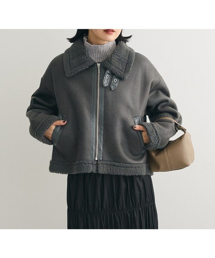 【グリーンパークス/Green Parks】のフェイクムートンブルゾン インテリア・キッズ・メンズ・レディースファッション・服の通販 founy(ファニー) https://founy.com/ ファッション Fashion レディースファッション Fashion for Women アウター Coat / Outerwear Collection レディースジャケット・軽アウター Jackets ブルゾンジャケット・スポーティアウター Blouson Jackets おすすめ Recommended / Our Picks ジップ Zip, Zipper ジャケット Jacket, Outerwear スタンド Stand Collar, Upright Stand トレンド Trend, Trending Now フェイクレザー Faux Leather, PU Leather ブルゾン Blouson, Bomber Jacket ポケット Pocket, Pocket Detail 今季 This Season, Current Season A/W・秋冬 Autumn/Winter |ID: prp329100004680459 ipo3291000000033807470