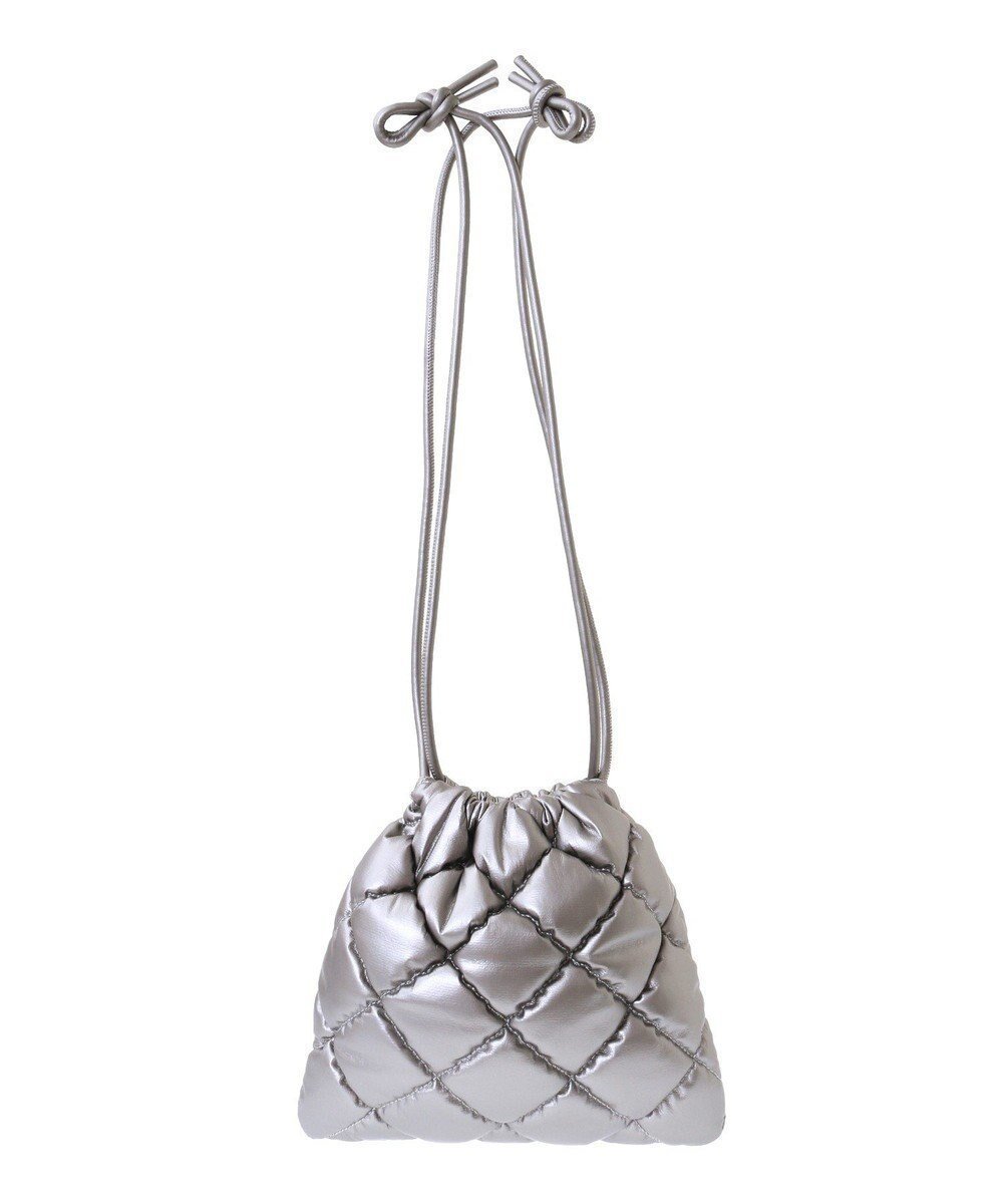 【グリーンパークス/Green Parks】の・QUON 合皮キルト巾着 インテリア・キッズ・メンズ・レディースファッション・服の通販 founy(ファニー) ファッション Fashion レディースファッション Fashion for Women ミニ財布・二つ折り財布 Wallets & Card Cases ポーチ&ミニバッグ Pouches & Mini Bags おすすめ Recommended / Our Picks キルト Quilt, Quilted Fabric シルバー Silver, Metallic Silver スマート Smart, Elegant ベーシック Basic, Essential ポケット Pocket, Pocket Detail ポーチ Pouch, Small Case 巾着 Drawstring Bag, Kinchaku 財布 Wallet, Purse Silver|ID: prp329100004680460 ipo3291000000033807474