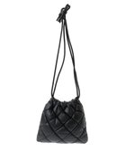 【グリーンパークス/Green Parks】の・QUON 合皮キルト巾着 人気、トレンドファッション・服の通販 founy(ファニー) ファッション Fashion レディースファッション Fashion for Women ミニ財布・二つ折り財布 Wallets & Card Cases ポーチ&ミニバッグ Pouches & Mini Bags おすすめ Recommended / Our Picks キルト Quilt, Quilted Fabric シルバー Silver, Metallic Silver スマート Smart, Elegant ベーシック Basic, Essential ポケット Pocket, Pocket Detail ポーチ Pouch, Small Case 巾着 Drawstring Bag, Kinchaku 財布 Wallet, Purse thumbnail Black|ID: prp329100004680460 ipo3291000000033807475