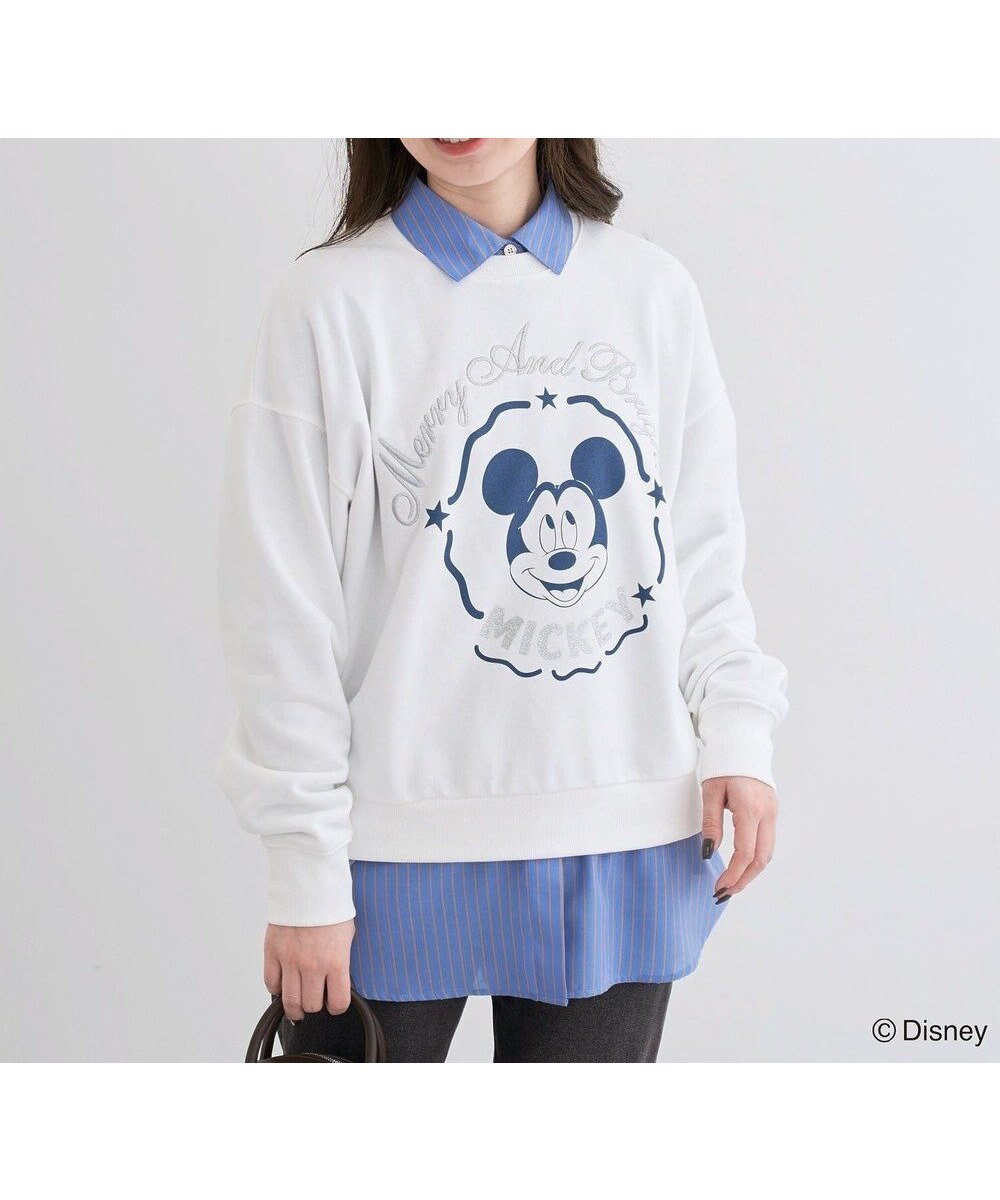 【グリーンパークス/Green Parks】のミッキー&フレンズ/刺繍裏毛プルオーバーⅡ 人気、トレンドファッション・服の通販 founy(ファニー) 　ファッション　Fashion　レディースファッション　Fashion for Women　トップス・カットソー　Cut & Sew Tops　シャツ・ブラウス・オフィスカジュアル　Elegant Blouses & Button-Ups　ロングTシャツ・Tシャツ　Longline T-Shirts & Tees　カジュアルプルオーバー・ニットトップス　Pullovers & Knit Tops / Casual Pullovers　カットソー・ベーシックTシャツ　Cut-and-Sewn Tops / Stretch Tees & Basics　おすすめ　Recommended / Our Picks　カットソー　Cut and Sewn Top　ショルダー　Shoulder, Shoulder Strap　ドロップ　Drop Shoulder, Dropped Style　フロント　Front, Front Design　プリント　Print, Printed Pattern　ポケット　Pocket, Pocket Detail　冬　Winter / This Winter　A/W・秋冬　Autumn/Winter　 other-1|ID: prp329100004680470 ipo3291000000033807512