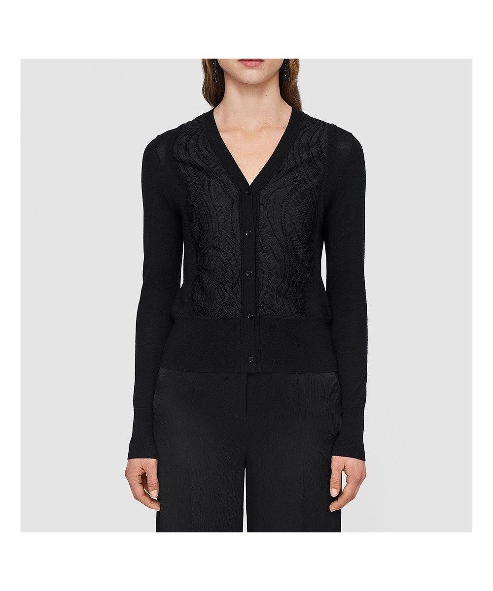 【ジョゼフ/JOSEPH】のレース ニット Vネックカーディガン 人気、トレンドファッション・服の通販 founy(ファニー) ファッション Fashion レディースファッション Fashion for Women トップス・カットソー Cut & Sew Tops ニット Knit Tops & Sweaters カーディガン・羽織り Layered Style Cardigans Vネックトップス V-Neck Tops / V-Cut Neckline Shirts カーディガン Cardigan, Knitwear シルク Silk, 100% Silk フィット Fit, Slim Fit フロント Front, Front Design レギュラー Regular, Standard Fit レース Lace, Lace Fabric A/W・秋冬 Autumn/Winter 軽量 Lightweight, Ultra Light other-1|ID: prp329100004680481 ipo3291000000033807555