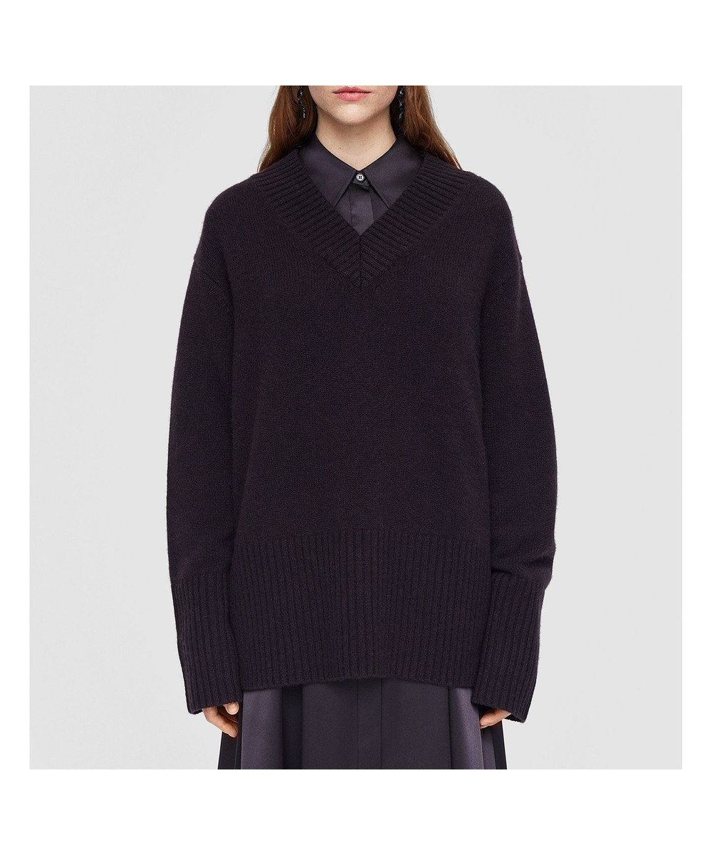 【ジョゼフ/JOSEPH】のリュクスカシミヤ Vネックニット インテリア・キッズ・メンズ・レディースファッション・服の通販 founy(ファニー) 　ファッション　Fashion　レディースファッション　Fashion for Women　トップス・カットソー　Cut & Sew Tops　ニット　Knit Tops & Sweaters　Vネックトップス　V-Neck Tops / V-Cut Neckline Shirts　コレクション　Collection, Seasonal Line　スリット　Slit, Slit Detail　セーター　Sweater, Knitwear　リラックス　Relax, Relaxed Fit　ロング　Long, Long-Length　A/W・秋冬　Autumn/Winter　Aurora|ID: prp329100004680482 ipo3291000000033807559